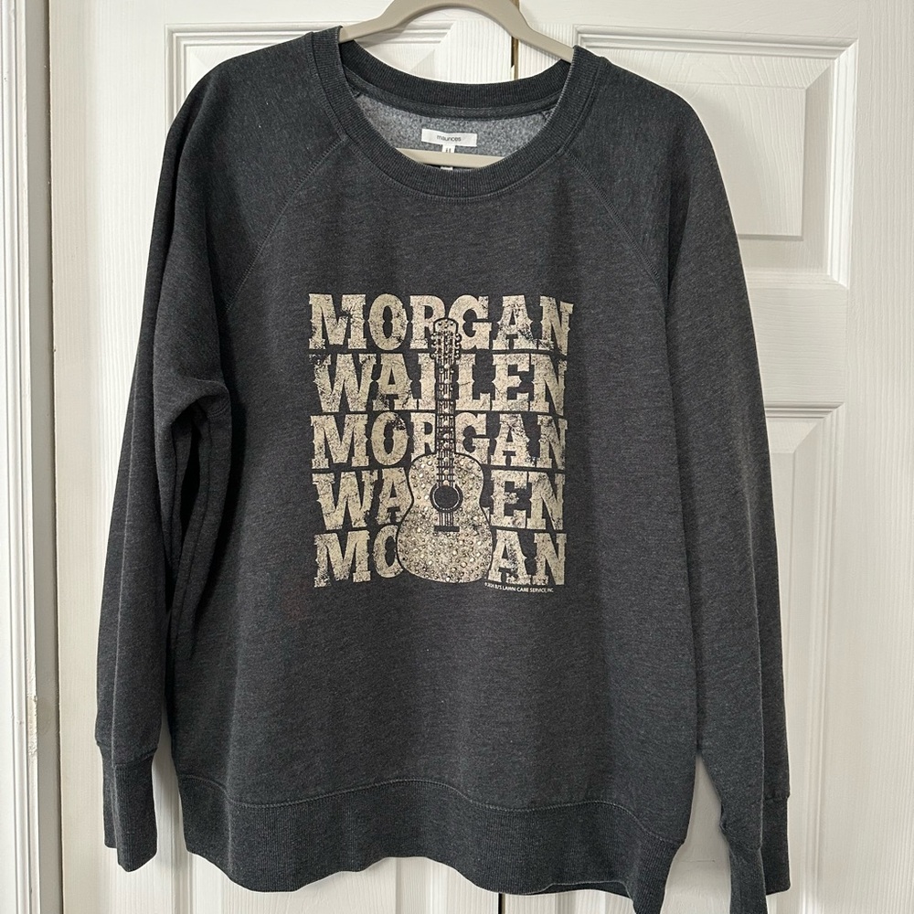 Maurices Black Graphic Morgan Wallen Sweatshirt
